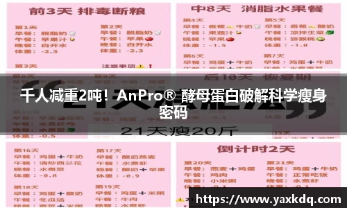 千人减重2吨！AnPro® 酵母蛋白破解科学瘦身密码
