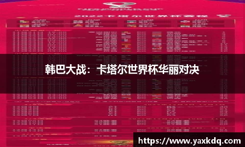 韩巴大战：卡塔尔世界杯华丽对决